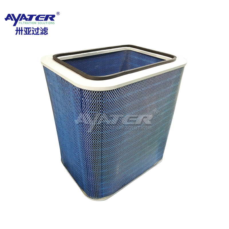 卅亞過(guò)濾防阻燃防靜電方形單頭通除塵濾筒A752