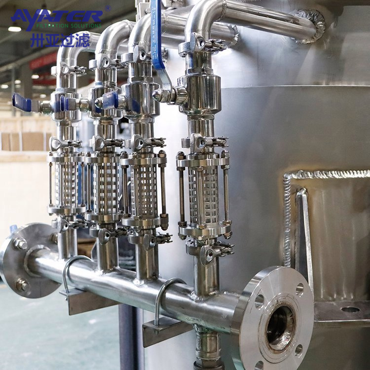 卅亞過濾 密閉不銹鋼燭式過濾器 全自動(dòng)自清洗排渣過濾器