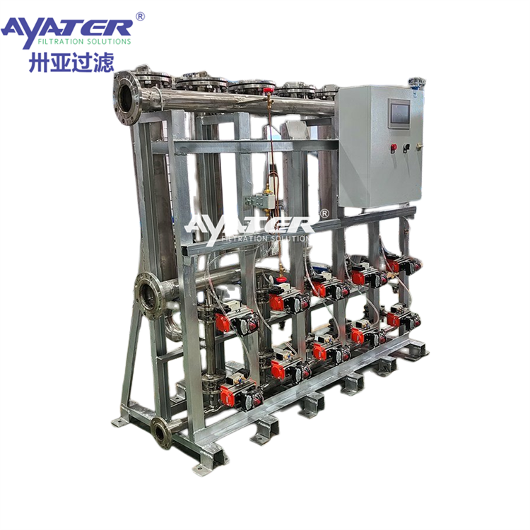  卅亞過濾列管式自清洗過濾器 自動反沖洗設(shè)計 過濾面積大