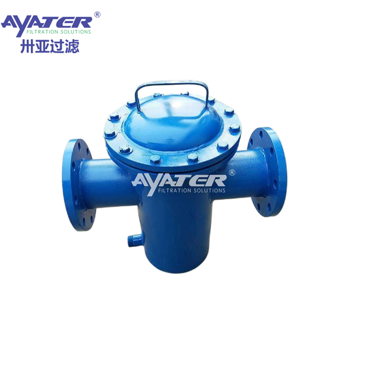 卅亞過濾碳鋼T型籃式過濾器 管道毛發(fā)粗除污器