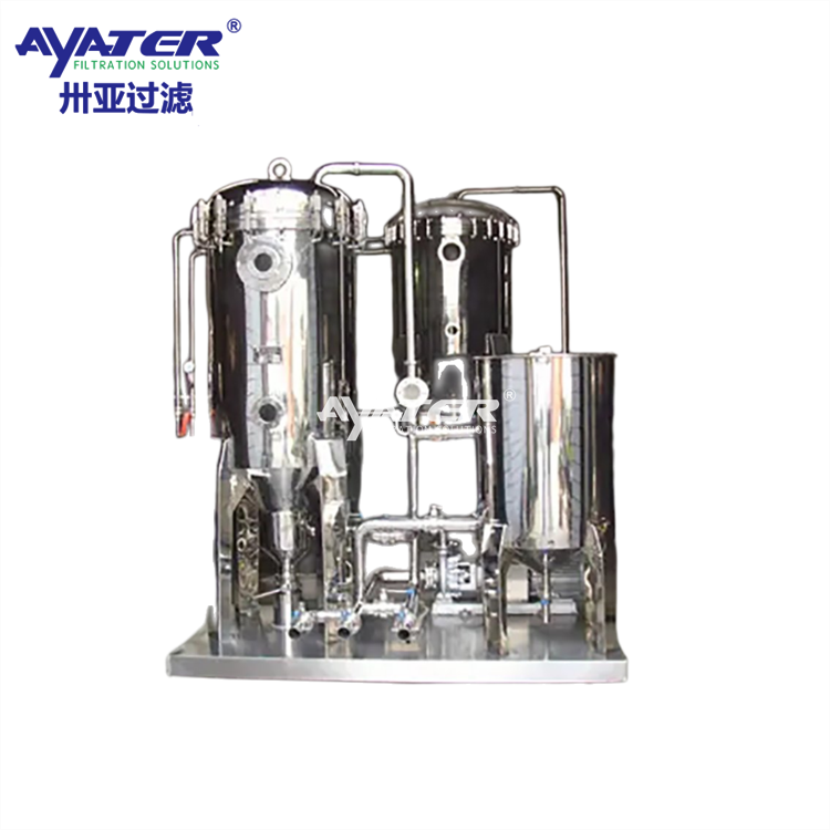 卅亞過濾 不銹鋼全自動濾餅層燭式過濾器 小型水處理設(shè)備